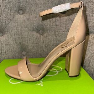 Sam Edelman Daniella Patent-Leather sandals $130 size 10 Exceptional Man Excepti
